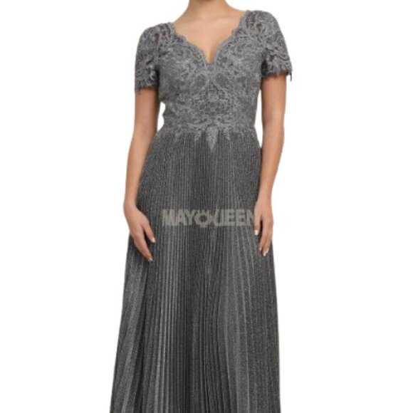 May Queen Dresses & Skirts - SALE NWT May Queen MQ1902B Pleated Mother of the Bride Dress Gray Size 22